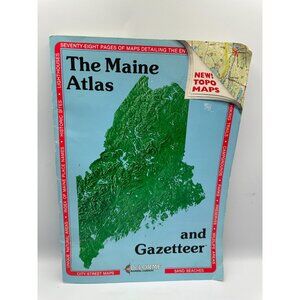 The Maine Atlas And Gazetteer DeLorme 1996 Paperback 18th Edition Travel & Maps
